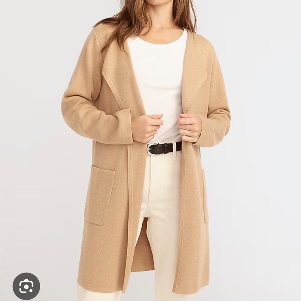 J.crew Juliette collarless sweater-blazer
